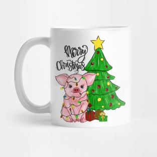 Merry Christmas Pig funny Mug